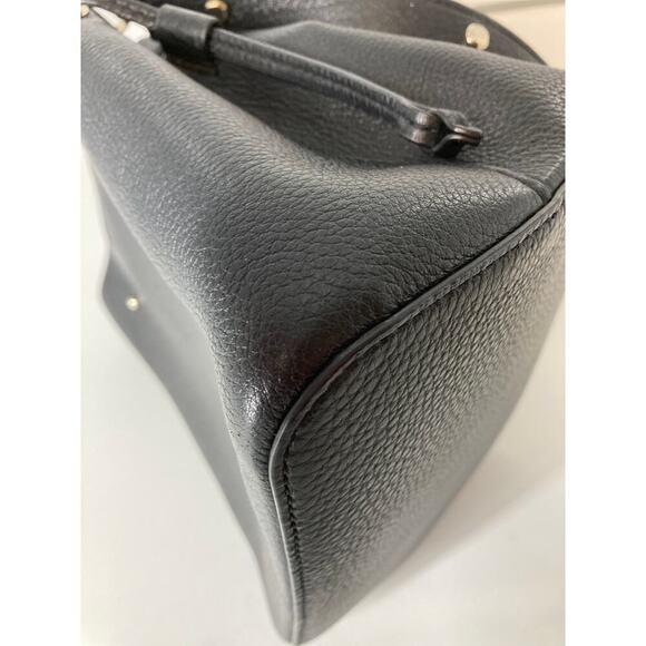 KATE SPADE MARTI SMALL BLACK LEATHER BUCKET BAG - Picture 10 of 13